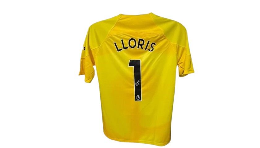 The shirt of Hugo Lloris is seen in the Tottenham Hotspur dressing