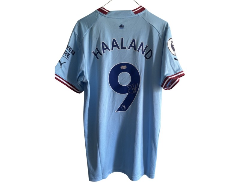 Erling Haaland Signed Manchester City Jersey