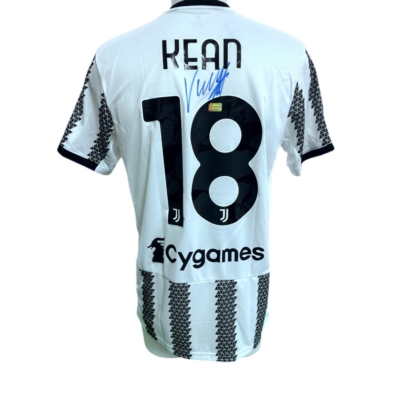 Kean's Juventus Signed Official Shirt, 2022/23