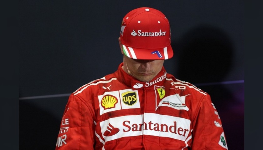 Ferrari Race Team Cap Signed by Kimi Raikkonen