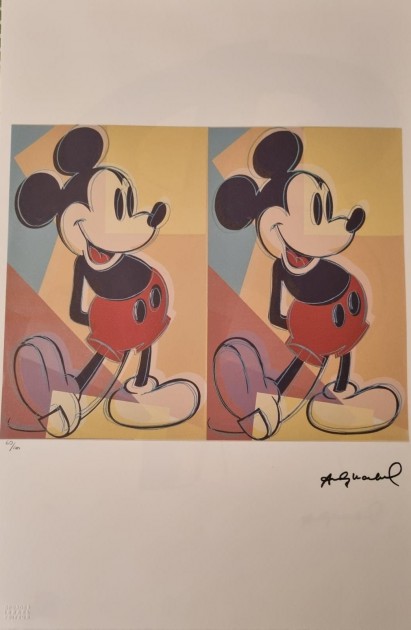 Andy Warhol Signed "Mickey Mouse" 