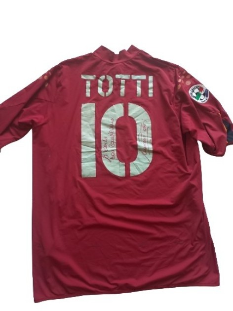 Totti's Roma Match-Issued Signed Shirt, 2004/05 