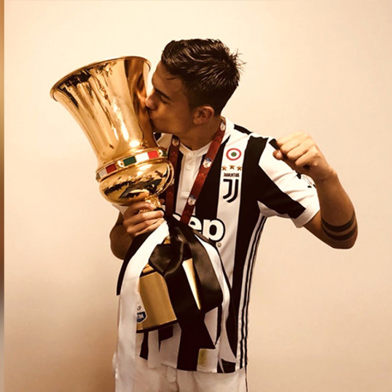 Maglia Dybala Juventus preparata Finale TIM Cup 2018 - Autografata