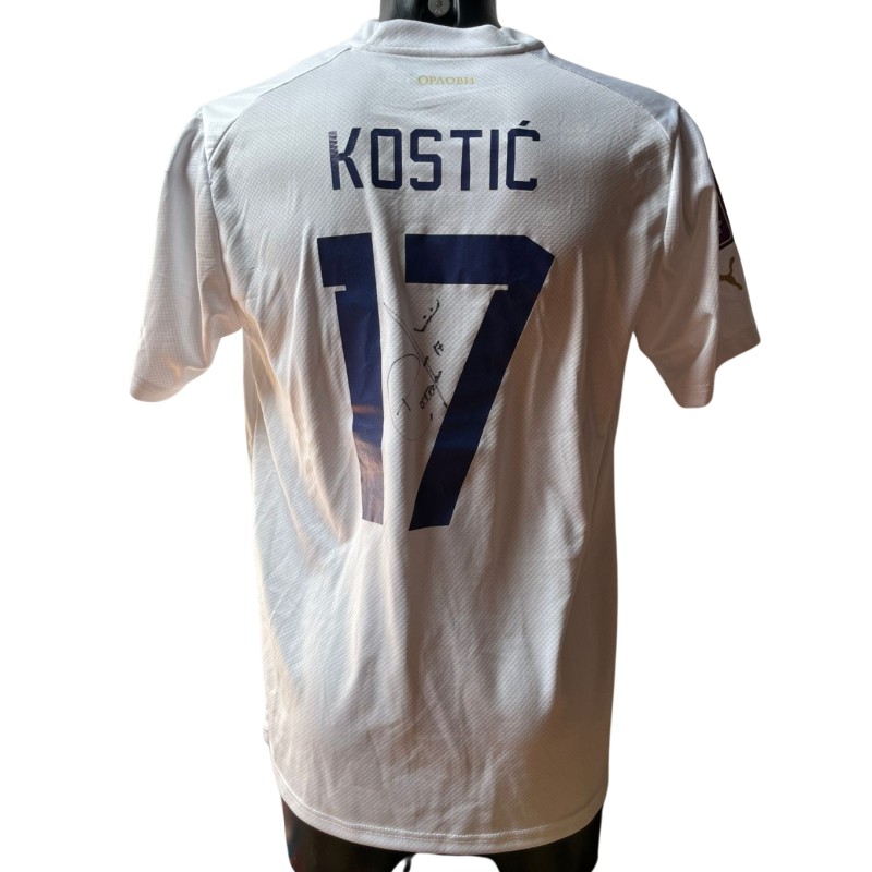 Kostic Serbia Replica Shirt, 2022 - Signed with video proof