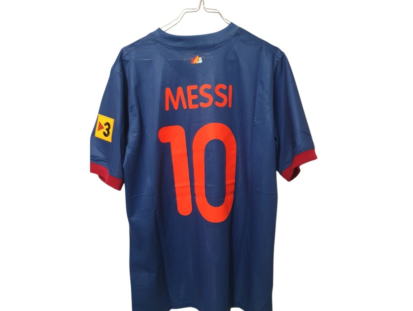 Messi's Issued Shirt Barcelona vs Manchester City Gumper Trophy 2009