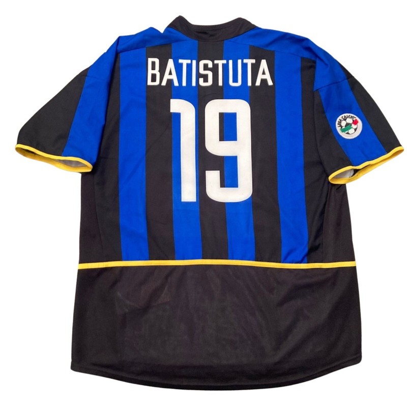 Batistuta's Inter Milan Match-Issued Shirt, 2002/03