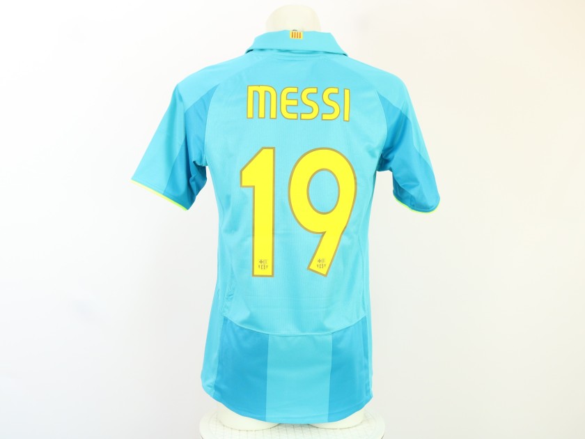 Lionel Messi's FC Barcelona 2007 Match-Issued Shirt, vs Stuttgart 