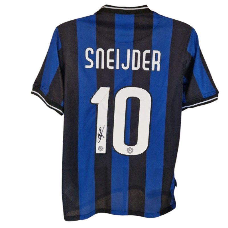 Maglia replica CL 2012 Inter Wesley Sneijder - Autografata