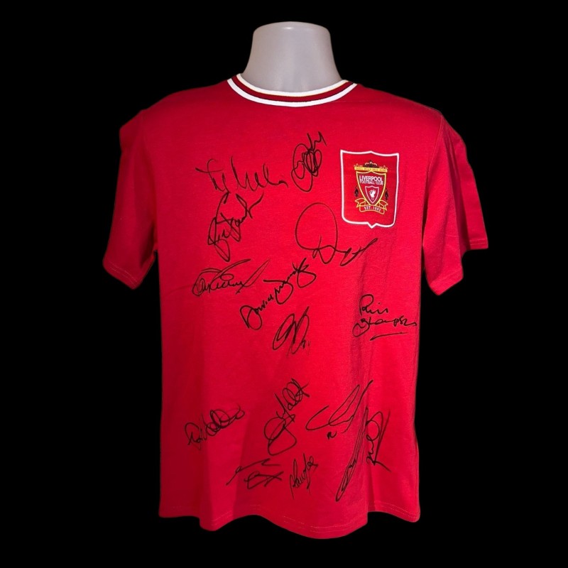 Legends Multi Signed Official Liverpool Football Shirt 