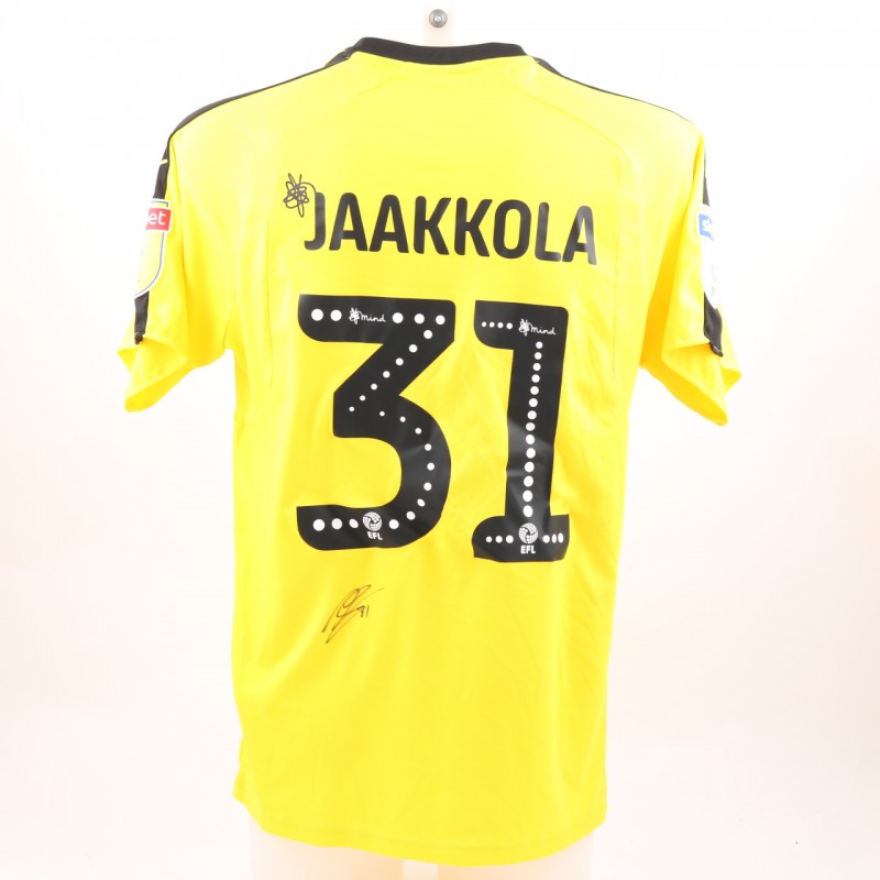 Jaakkola's Match-Worn Reading FC Signed Poppy Home Shirt 
