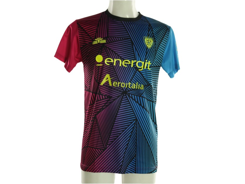 Idrissi's Cagliari Signed Pre-Match Unwashed Shirt, 2025/26