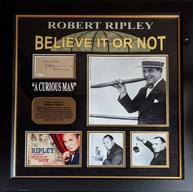 Robert Ripley Signed Photo Display