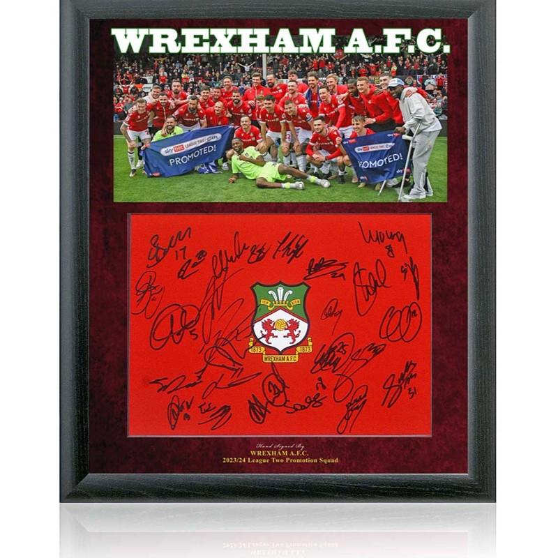 Wrexham A.F.C. Signed Presentation