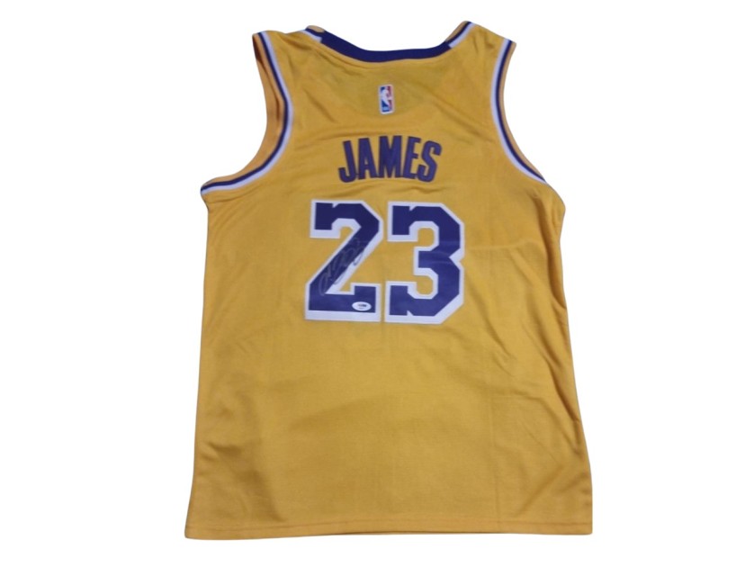 Lebron James Lakers 2023 Signed Replica Jersey