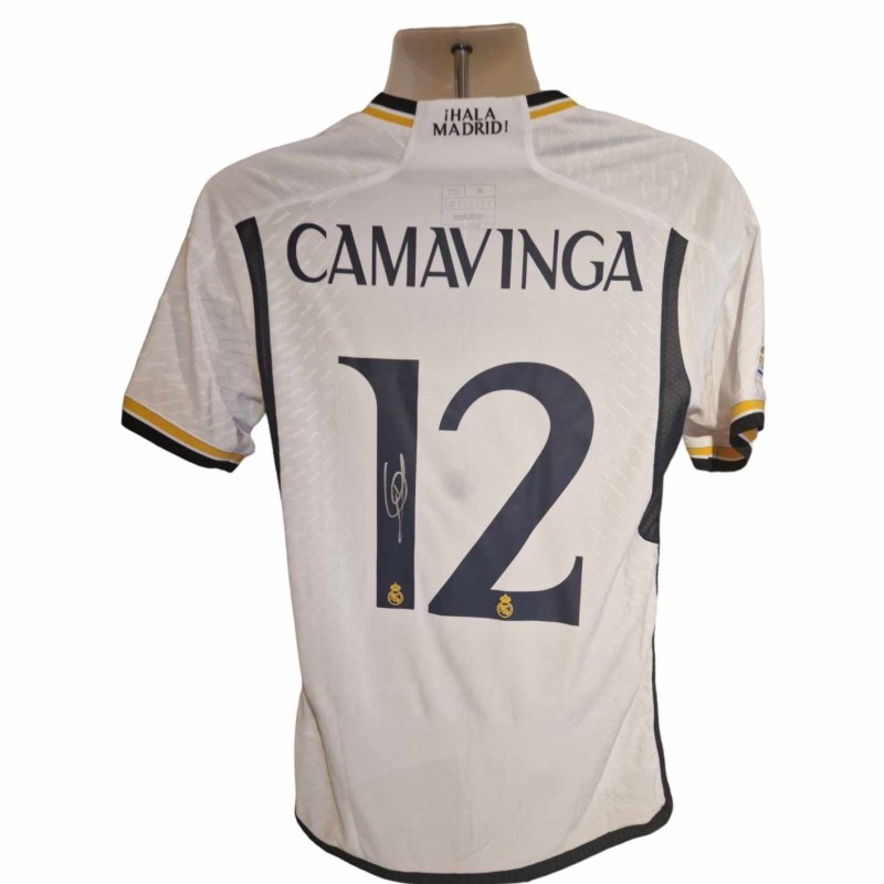 Eduardo Camavinga's Real Madrid 2023/24 Signed Replica Player Version Shirt