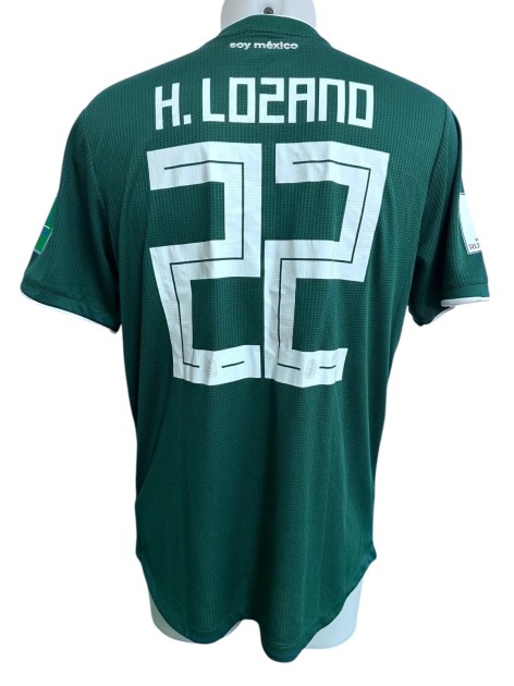 Lozano's Issued Shirt, Germany vs Mexico WC 2018