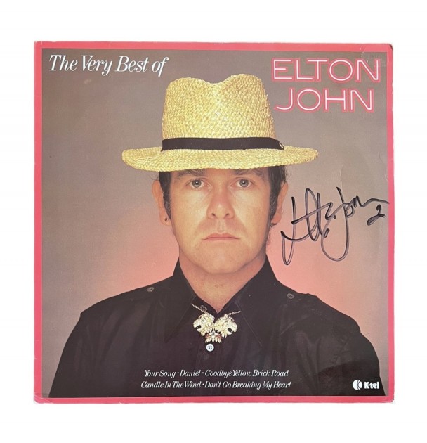 Elton John Signed 'The Very Best Of Elton John' Vinyl LP