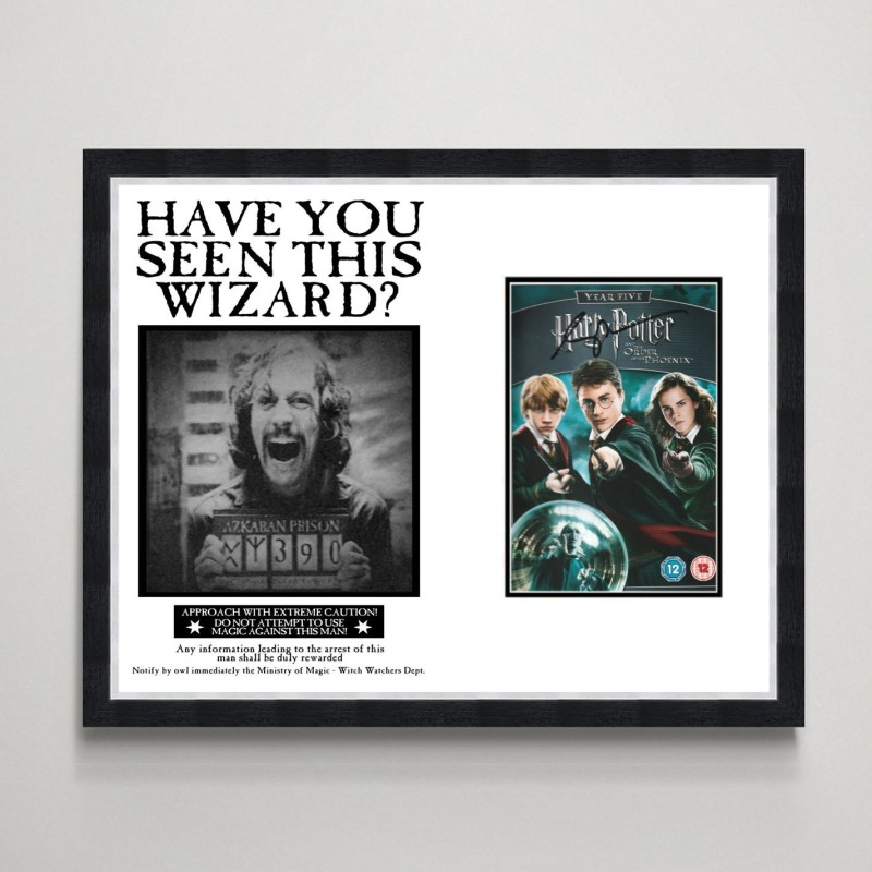 Gary Oldman Signed Harry Potter Display