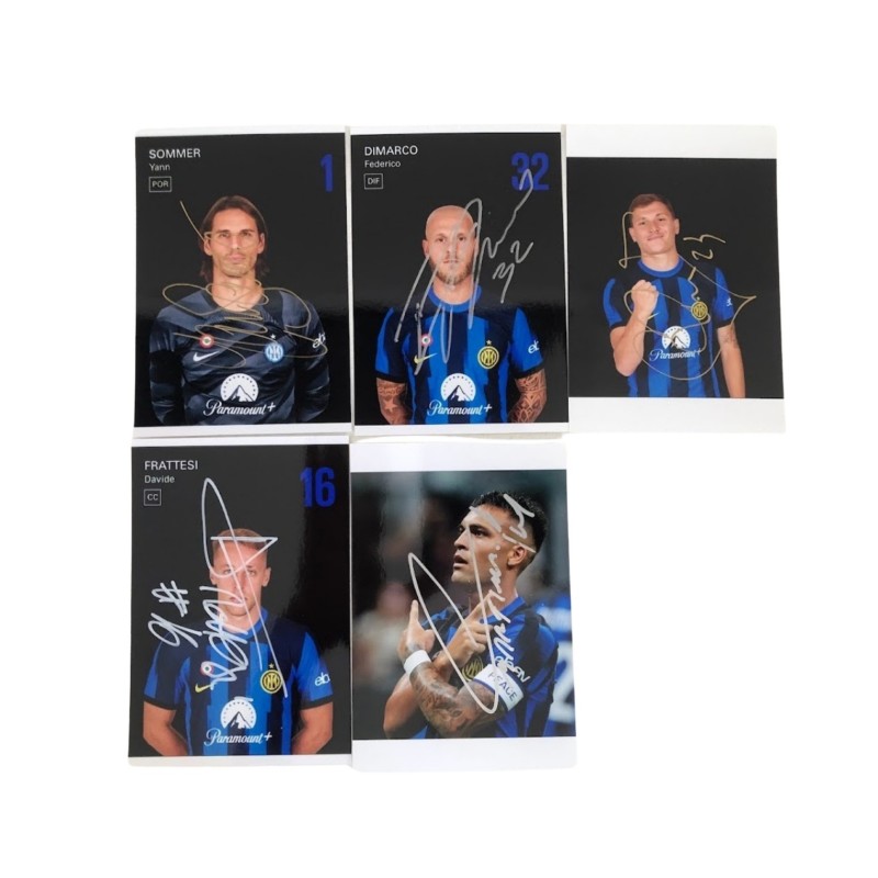Set of Photographs Signed by Inter Milan Players