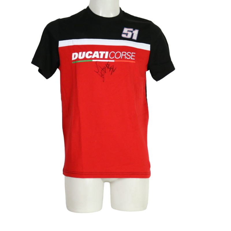 Ducati T-Shirt - Signed by Michele Pirro