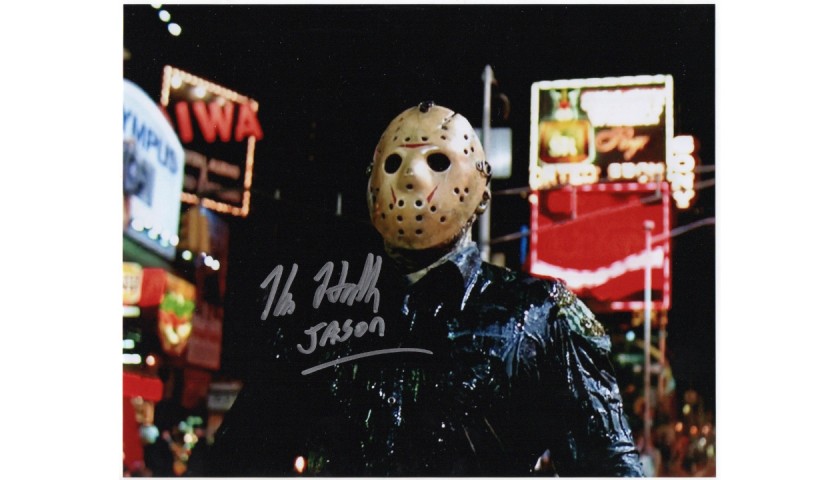 "Friday the 13th Part VIII Jason Takes Manhattan" - Kane Hodder Signed Photograph