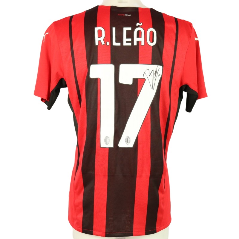 Maglia gara Rafa Leao Milan, 2021/22 - Autografata