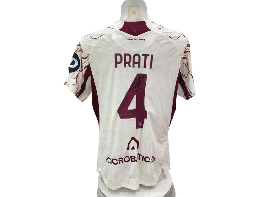 Prati's Signed Unwashed Shirt, Torino vs Modena Italian Cup 2025