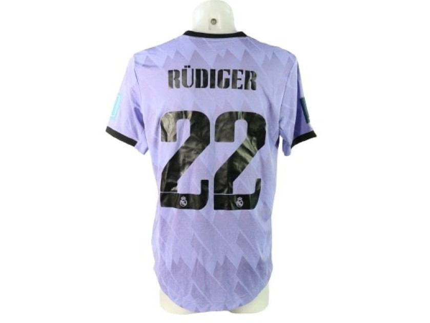 Rudiger's Real Madrid Match-Issued Shirt, Club World Cup 2022