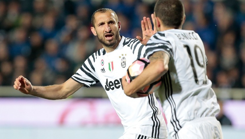 Chiellini's Match-Issued/Worn Juventus Shirt, Signed UCL 2016/17
