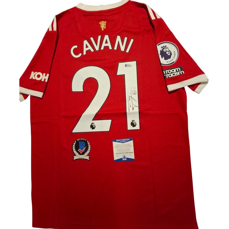 Edinson Cavani's Manchester United 2021/22 Signed Replica Shirt