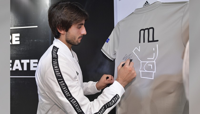 Perin's Juventus "Here to Create" Signed Shirt
