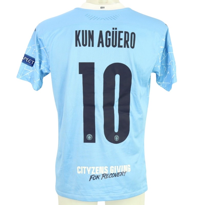 Aguero's Match-Issued Shirt, UCL Final 2021 Manchester City vs Chelsea UCL Final 2021