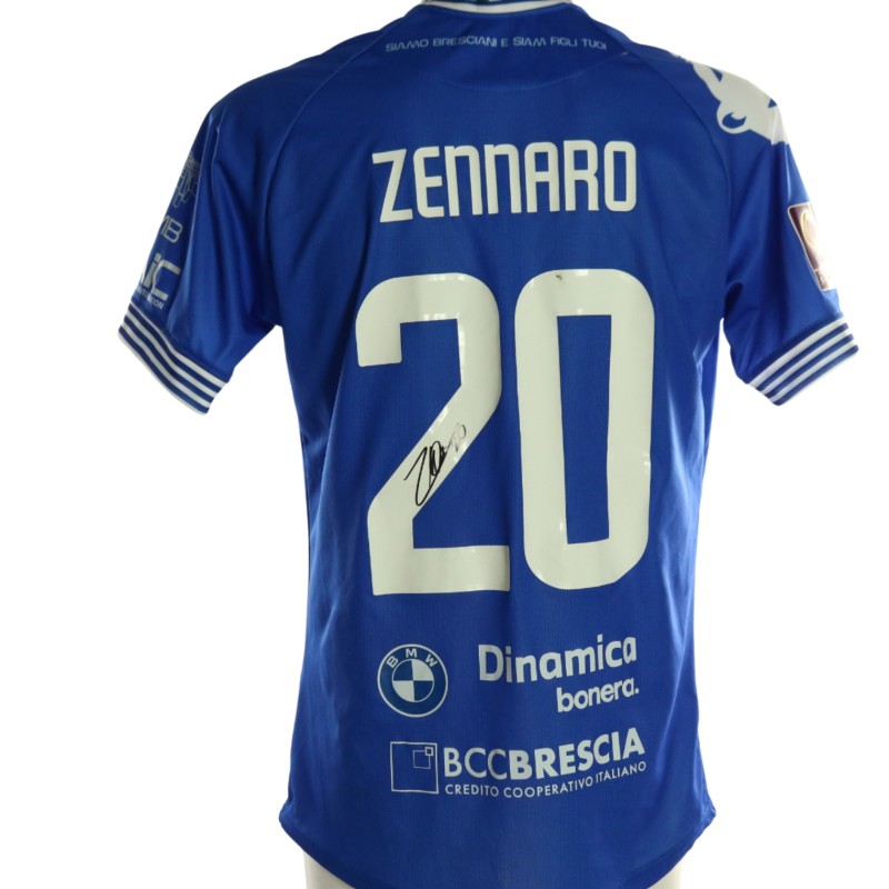 Maglia Zennaro Unwashed Union Brescia vs Salernitana, 2026 - Autografata