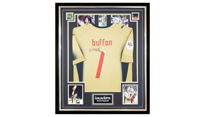 Buffon's Italy World Cup Winners 2006 Signed Shirt