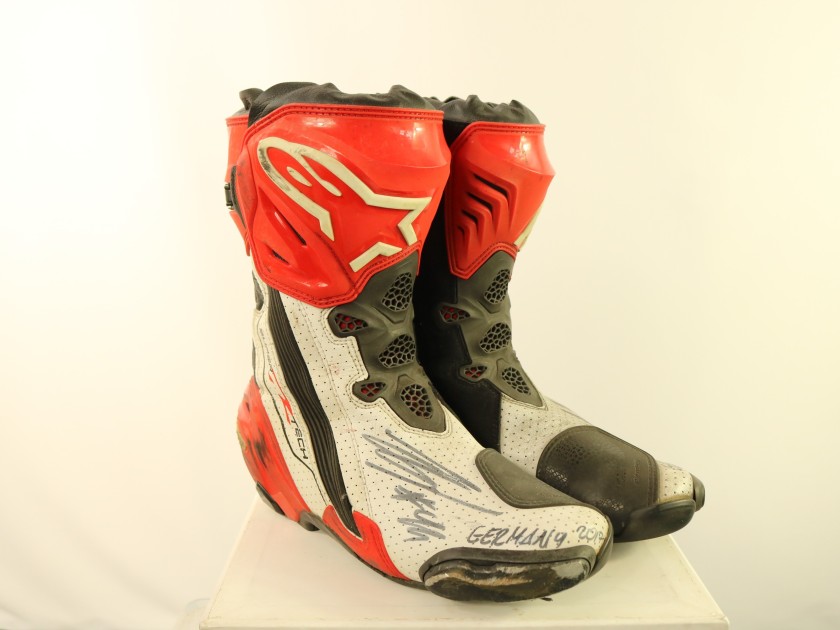Jonas Folger's Signed Unwashed Boots