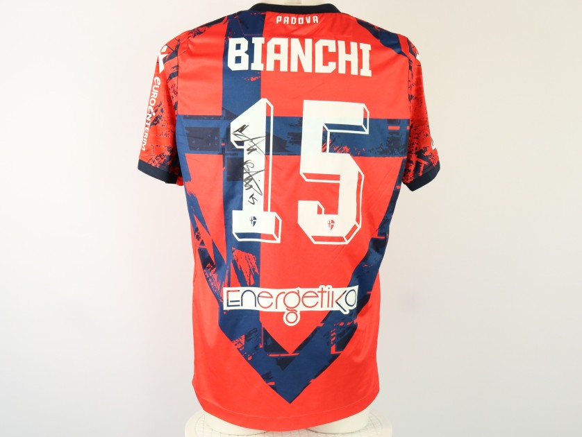 Maglia Bianchi unwashed Novara vs Padova 2024 - Autografata