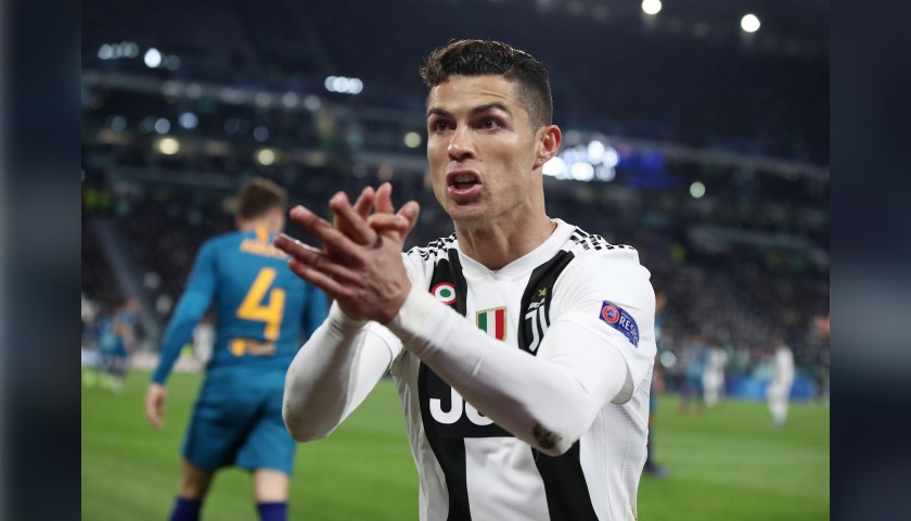 Ronaldo's Juventus Match Shirt, UCL 2018/19
