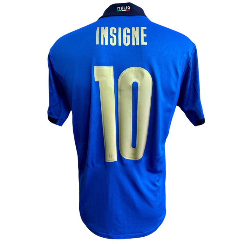 Insigne's Issued Shirt, Italy vs England Final Euro 2020