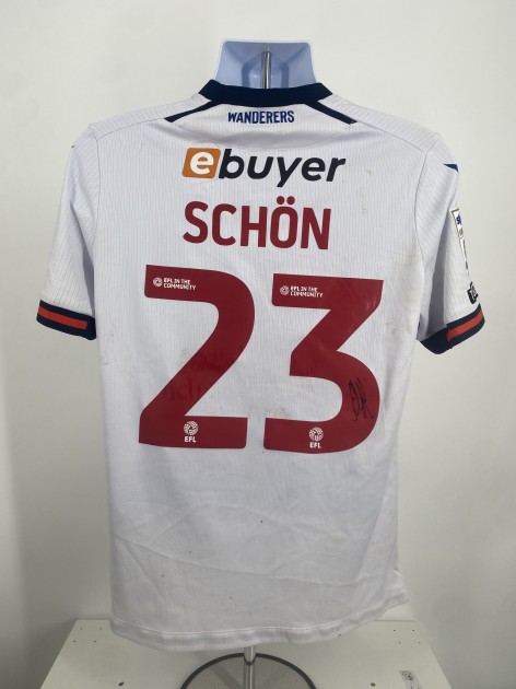 Szabolcs Schön's Bolton Wanderers Signed Match Worn Shirt, vs Mansfield 