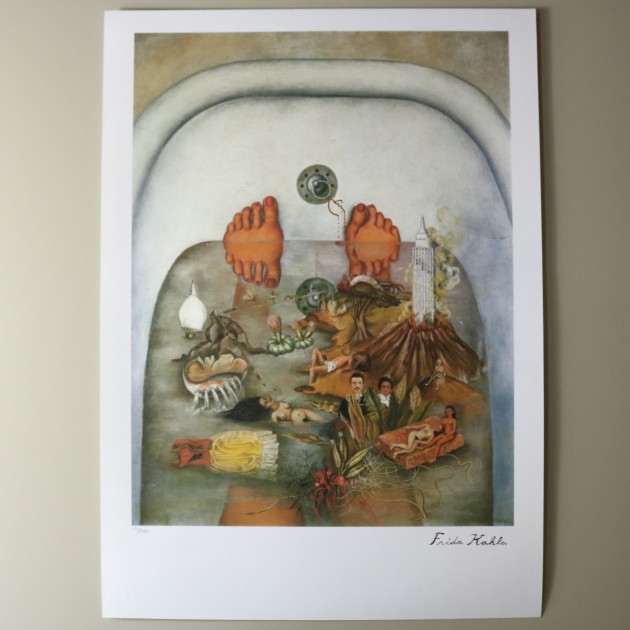 "What the Water Gave Me" Frida Kahlo Signed Offset Lithograph