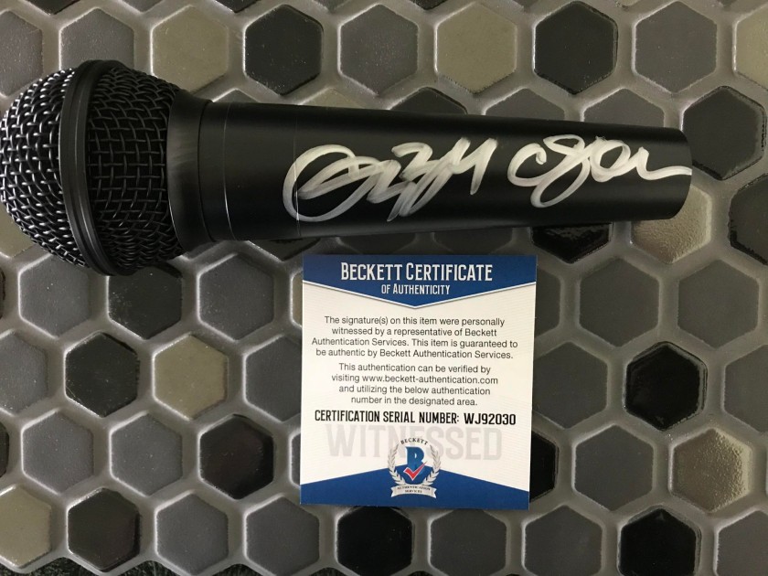 Microphone Signed by Ozzy Osbourne