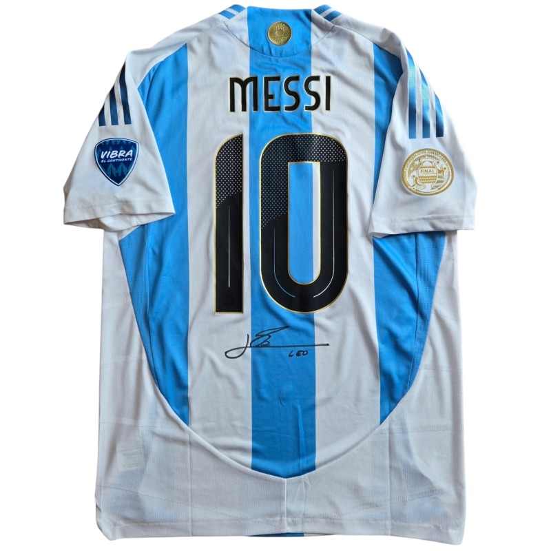 Messi's Signed Match-Issued Shirt, Argentina vs Colombia Copa America Finals 2024