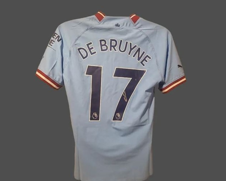 Kevin De Bruyne's Manchester City 2022/23 Signed Official Player Issue Shirt