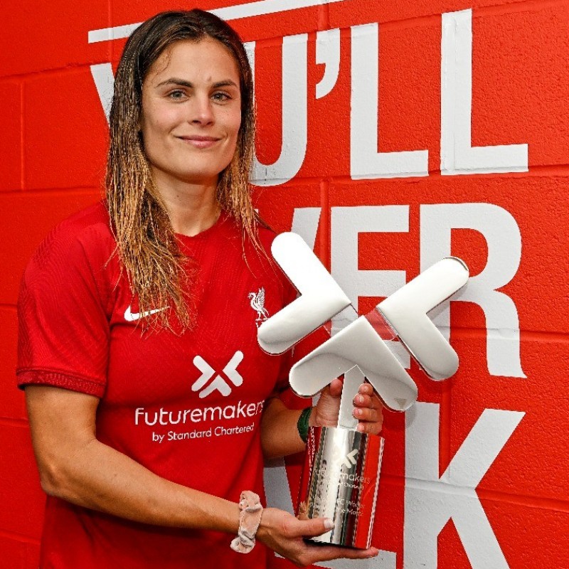 Katie Stengel's October LFC Women's Player of the Month Trophy