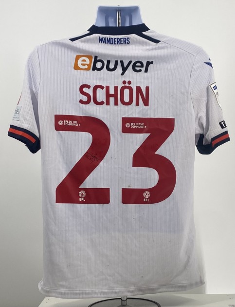 Szabolcs Schön's Bolton Wanderers Signed Match Worn Shirt, vs Reading 