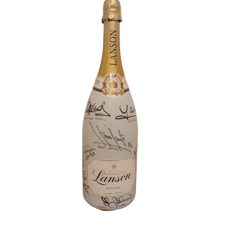 Bottiglia di Champagne Lanson - Autografata dalle leggende del tennis ATP 2014