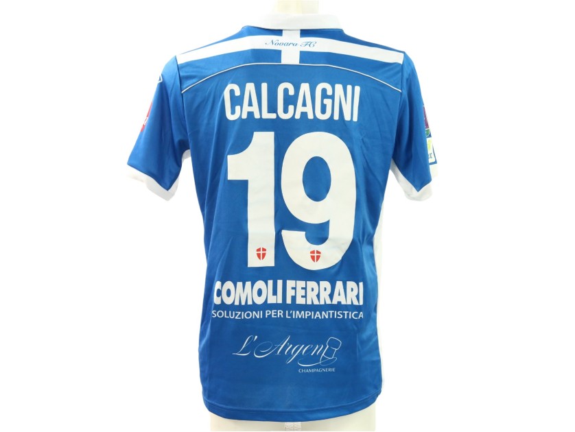 Calcagni's Unwashed Match-Worn Shirt, Novara vs Alcione  2025