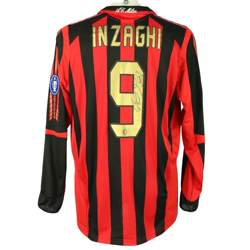 Inzaghi's AC Milan Signed Match-Issued Shirt, 2005/06