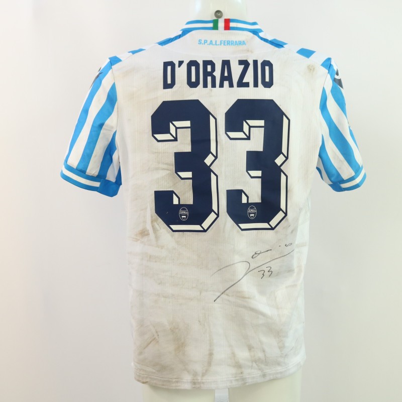 D'Orazio's Signed Unwashed Shirt, SPAL vs Carpi 2024 