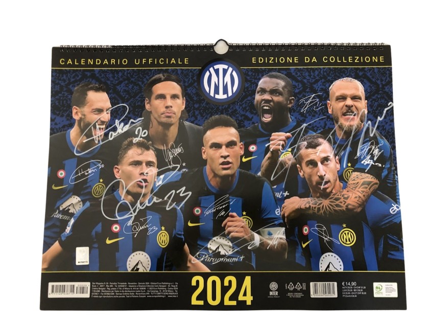 Inter Official Calendar 2024 - Signed by the players